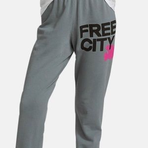 Free City- pink and grey sweats